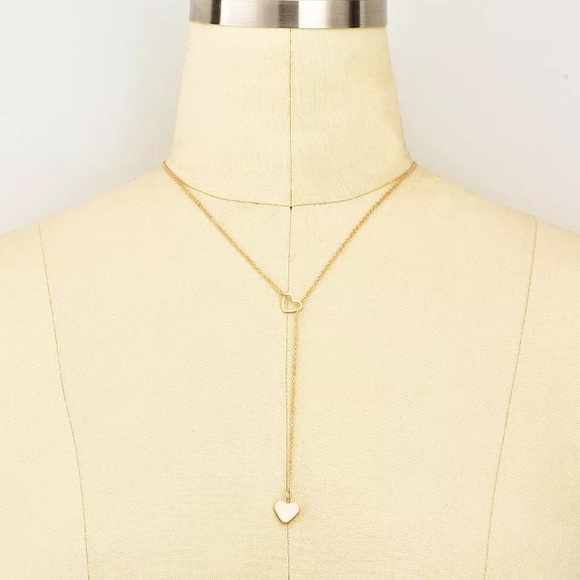 NEW!💎💙💎GOLDEN💛HEARTS💛LONG Y💙NECKLACE LAYERED - Picture 6 of 16